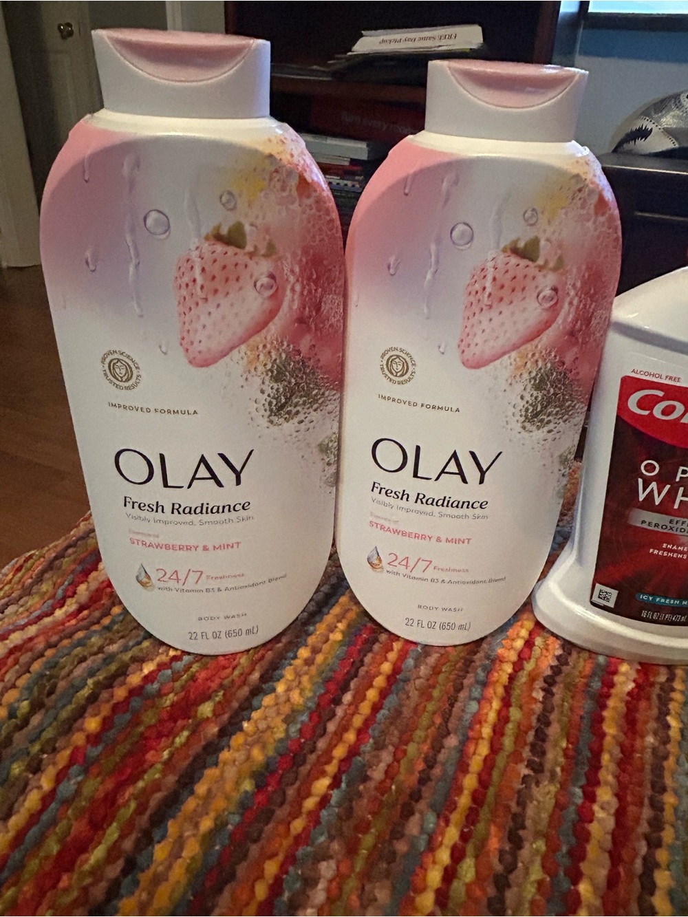 OLAY Fresh Radiance strawberry & mint Hand Soap Dove OGX Colgate Care Bundle 8 - Picture 3 of 5